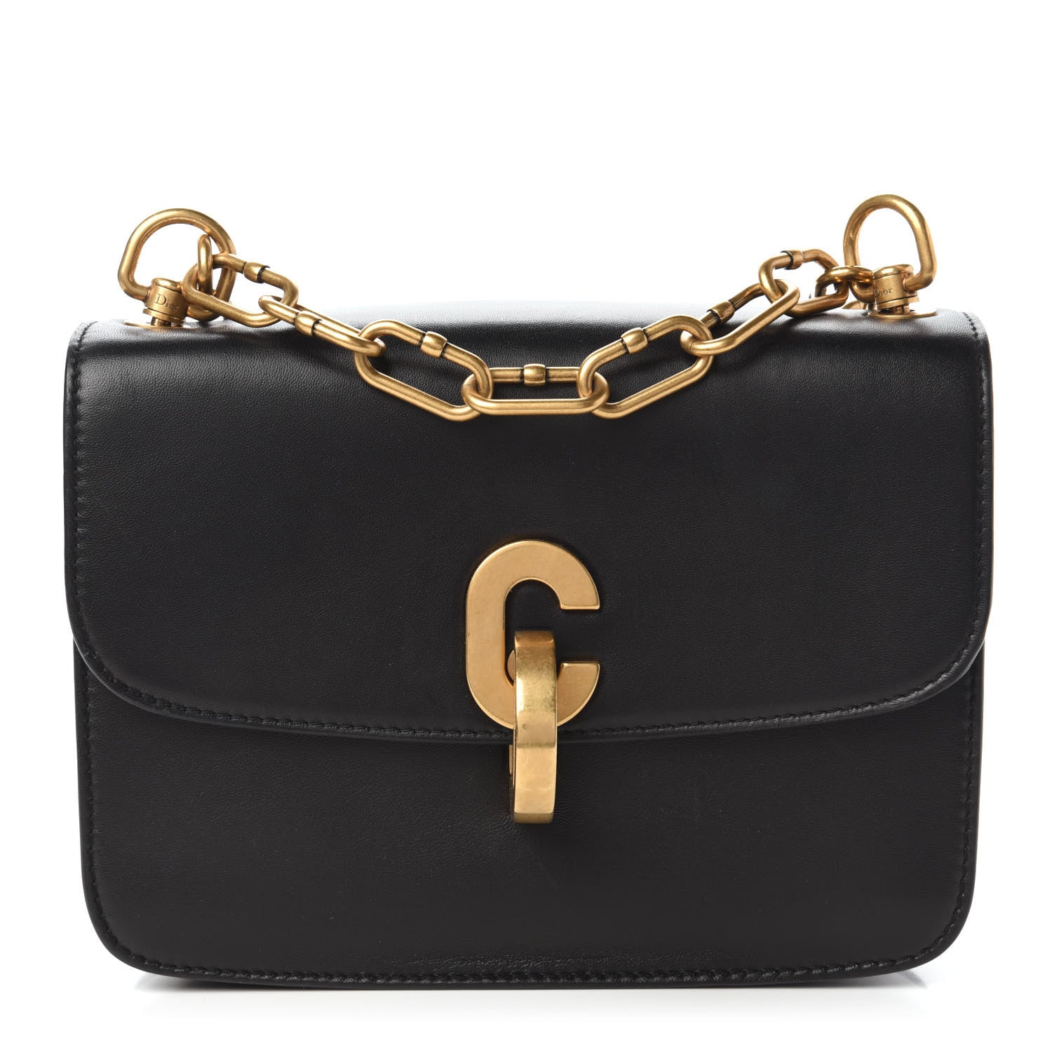 Christian Dior Lambskin 21st Chain Flap Bag Black 1 of 9