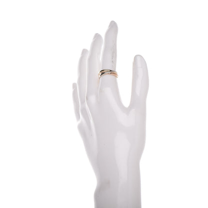 Cartier 18K Pink Yellow White Gold Extra Small Les Must De Trinity Ring 50 5.25 2 of 5