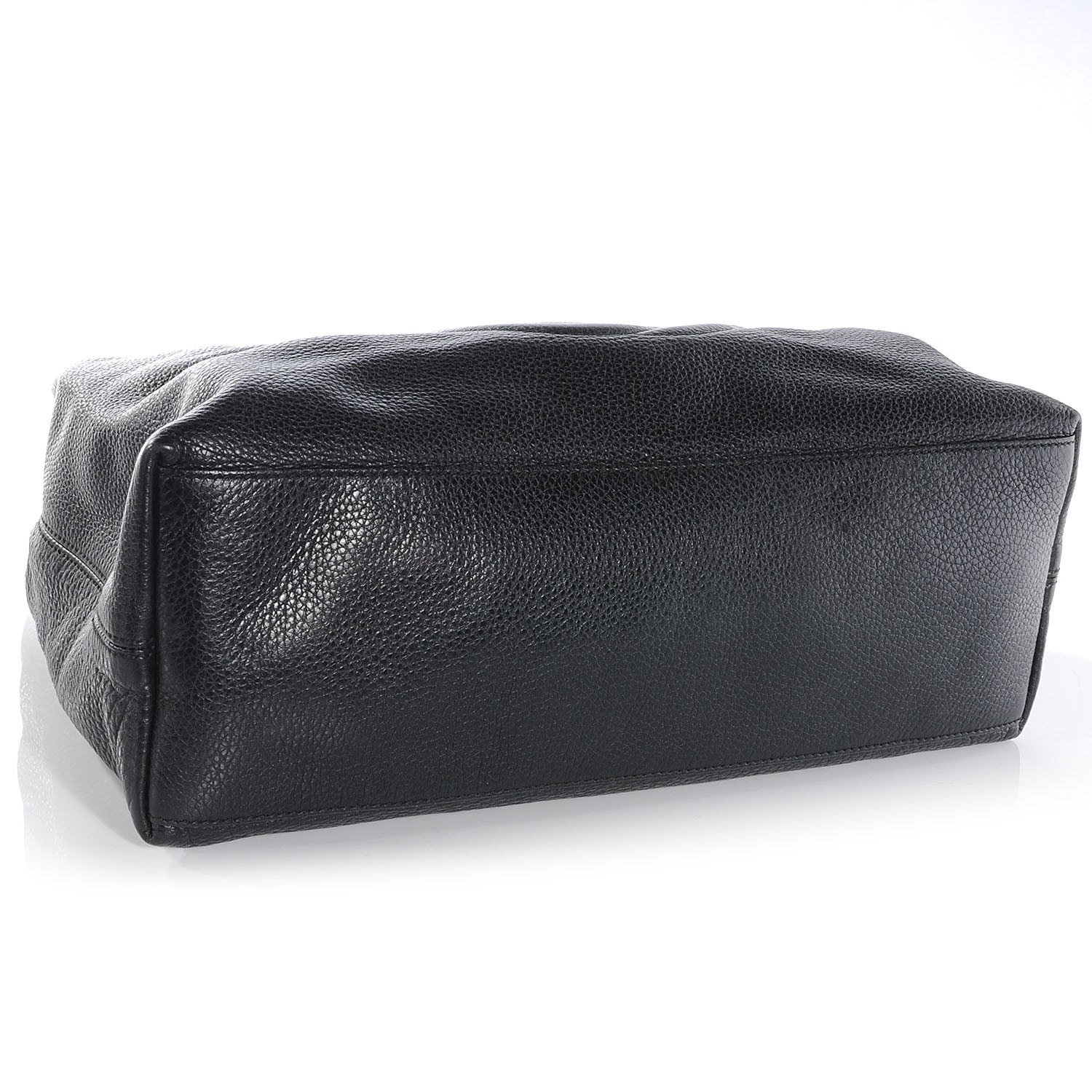 Gucci Pebbled Calfskin Medium Soho Chain Shoulder Bag Black 4 of 7