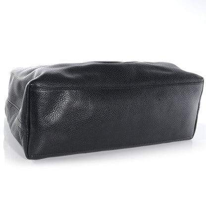 Gucci Pebbled Calfskin Medium Soho Chain Shoulder Bag Black 4 of 7