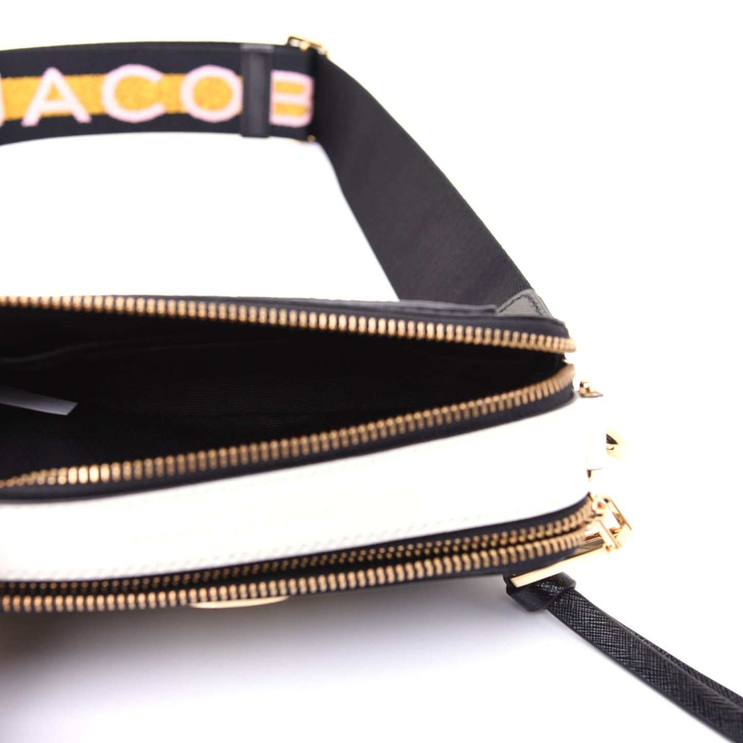 Saffiano Small Snapshot Camera Bag Black