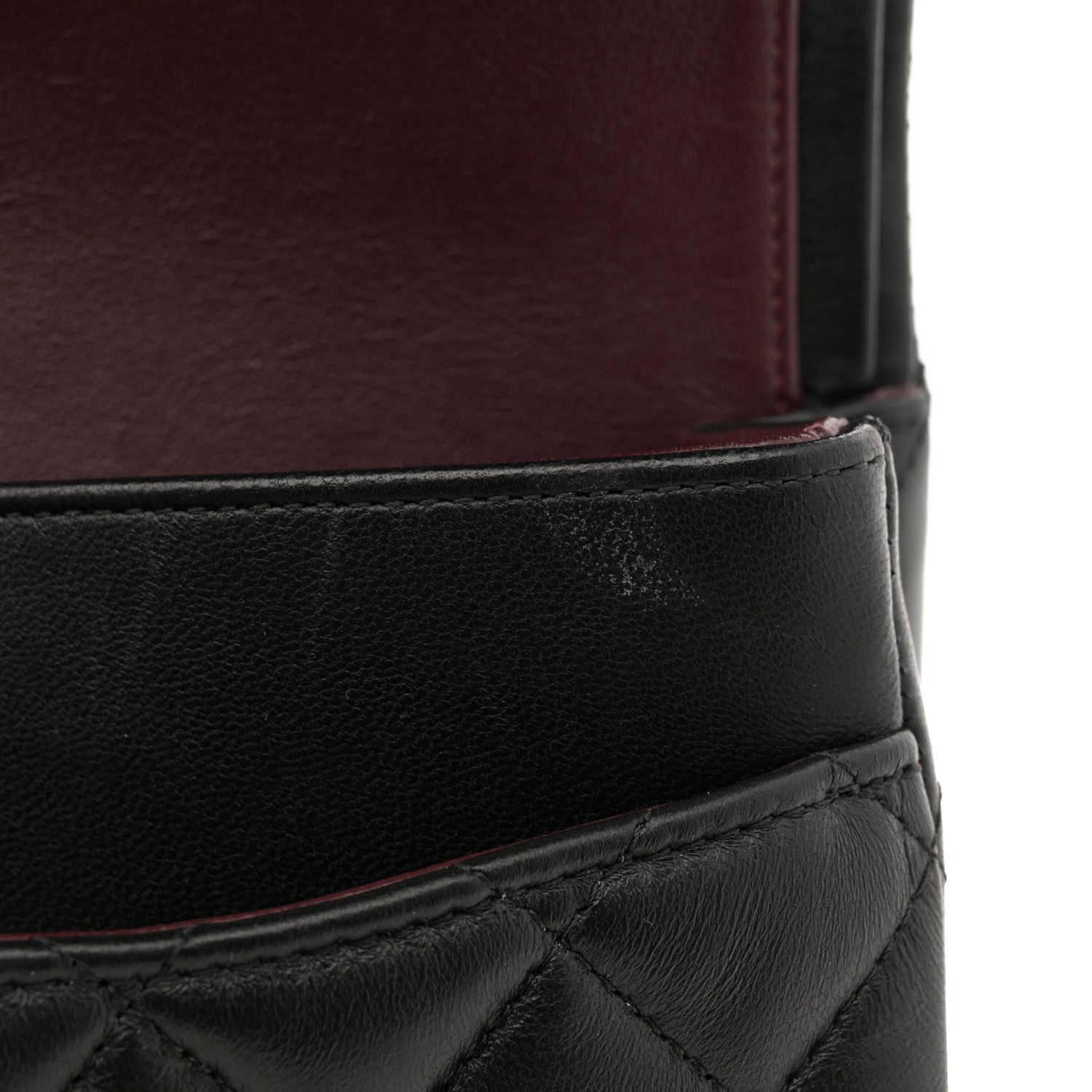 Chanel Lambskin Quilted Medium Double Flap Black 12 of 13
