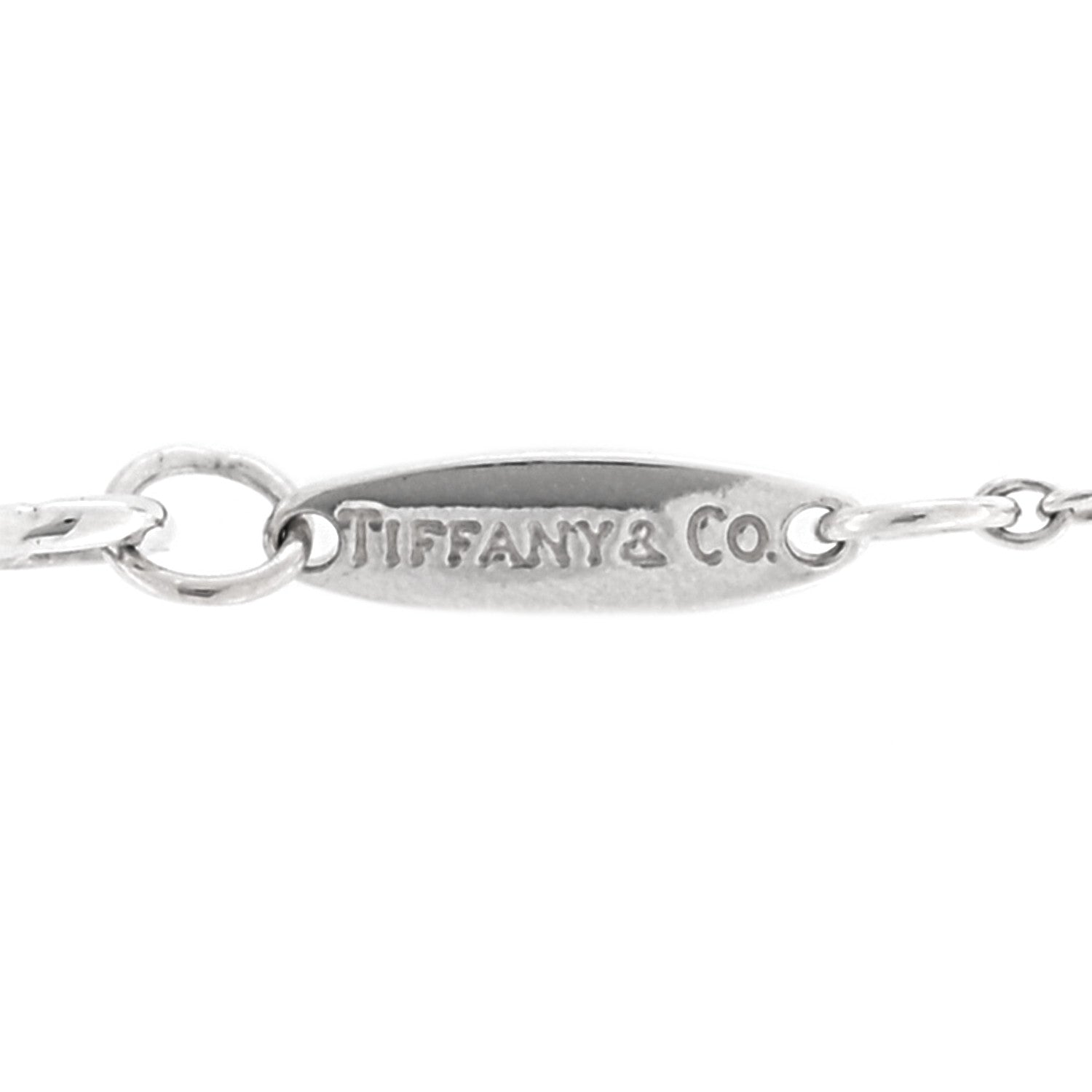 Tiffany Sterling Silver Aquamarine Elsa Peretti Color by the Yard Pendant Necklace 5 of 5