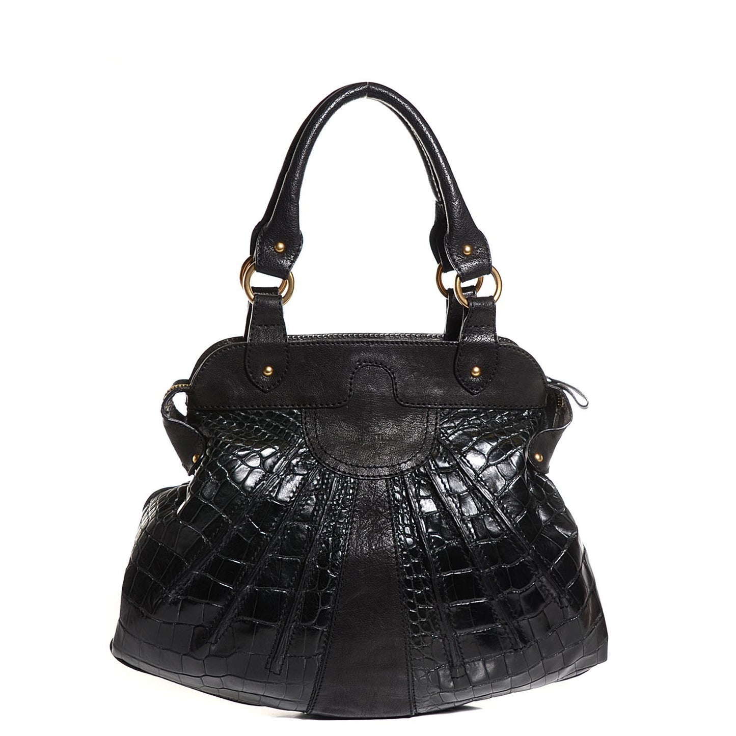 Alligator Satchel Black