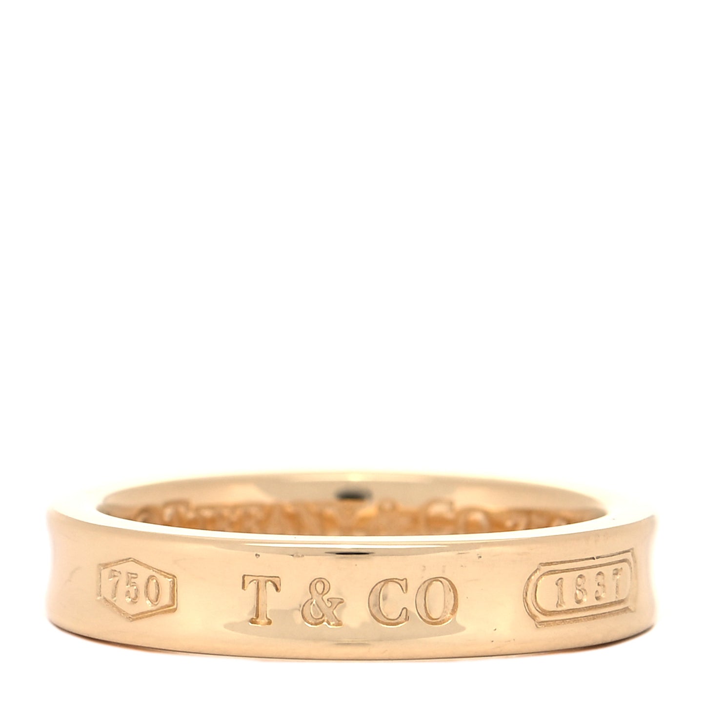 18K Yellow Gold Narrow 1837 Ring 50 5.5