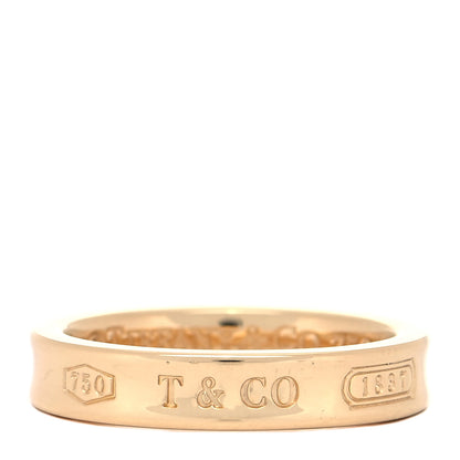 Tiffany 18K Yellow Gold Narrow 1837 Ring 50 5.5 1 of 5