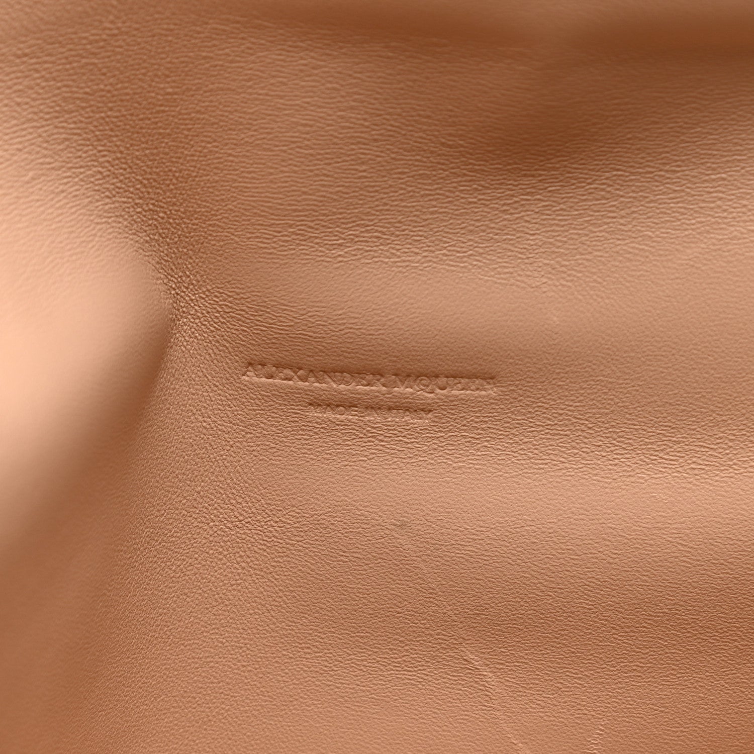 Alexander McQueen Patent Skull Lock Envelope Clutch Nude 5 of 9