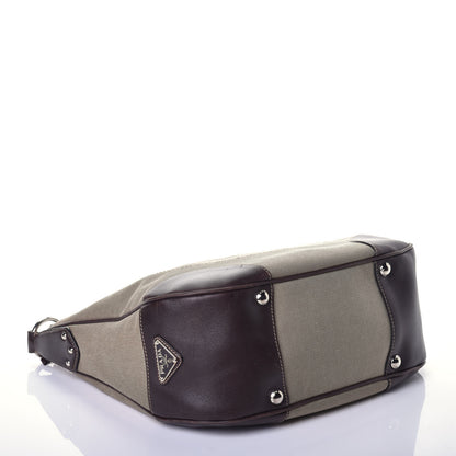 Prada Jacquard Logo Hobo Corda Bruciato 4 of 9