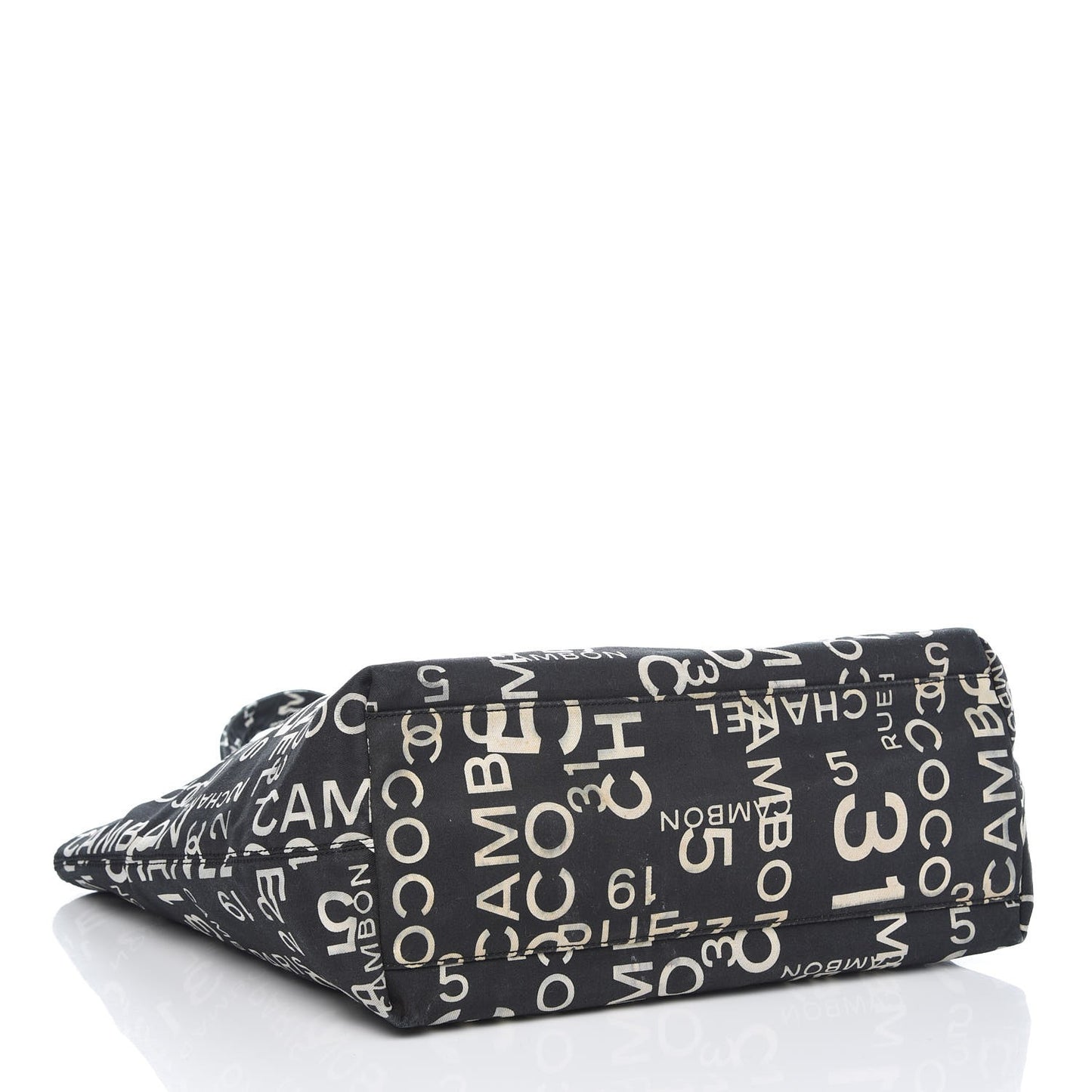 Canvas 31 Rue Cambon Beach Tote Black