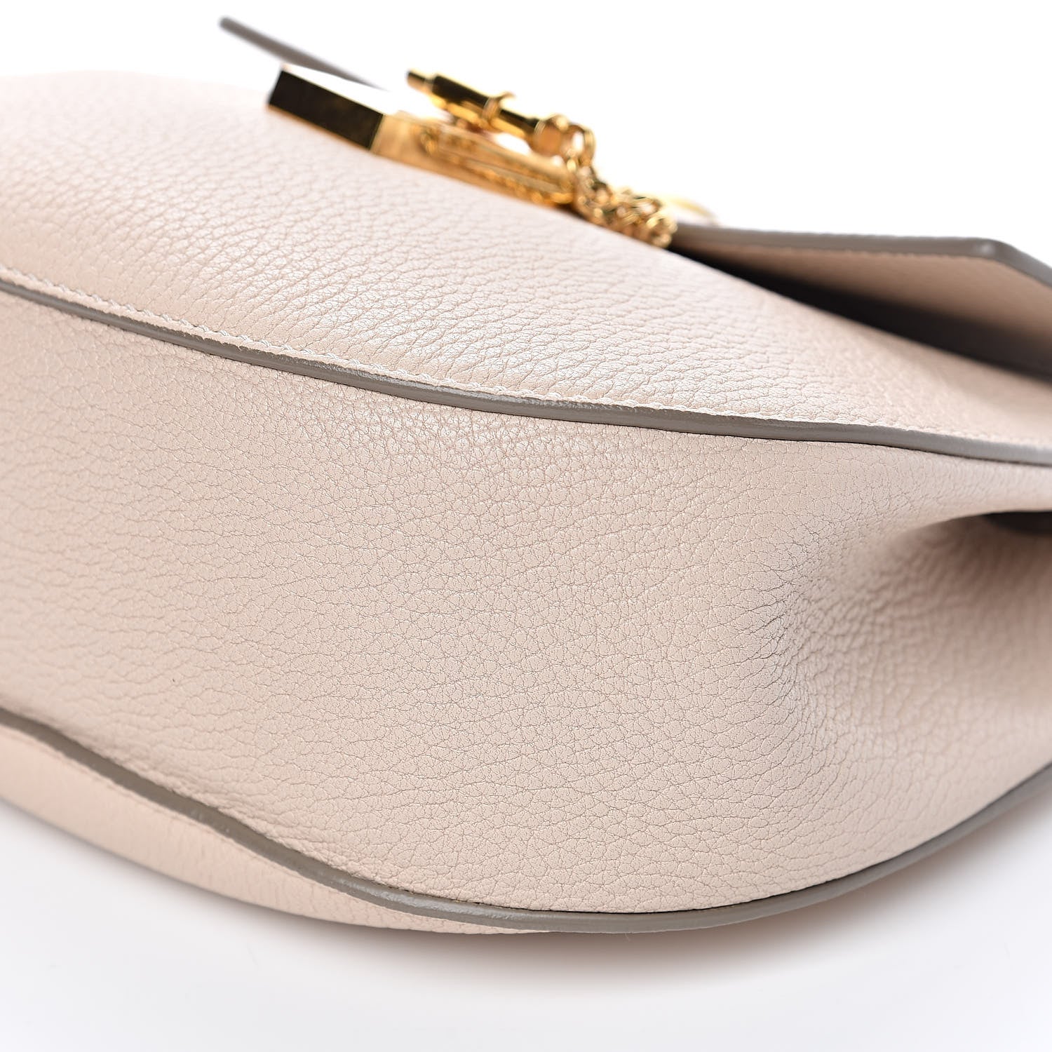 Chloe Grained Lambskin Drew Shoulder Bag Abstract White 10 of 11