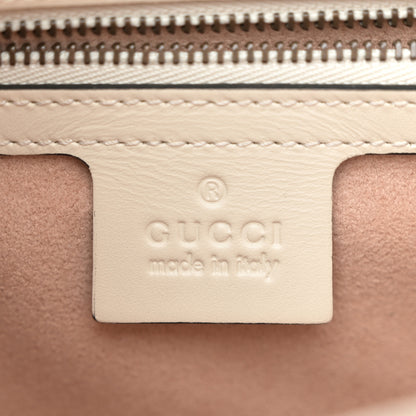 Gucci Calfskin Sylvie Web Small Queen Margaret Top Handle Bag Black White 6 of 10