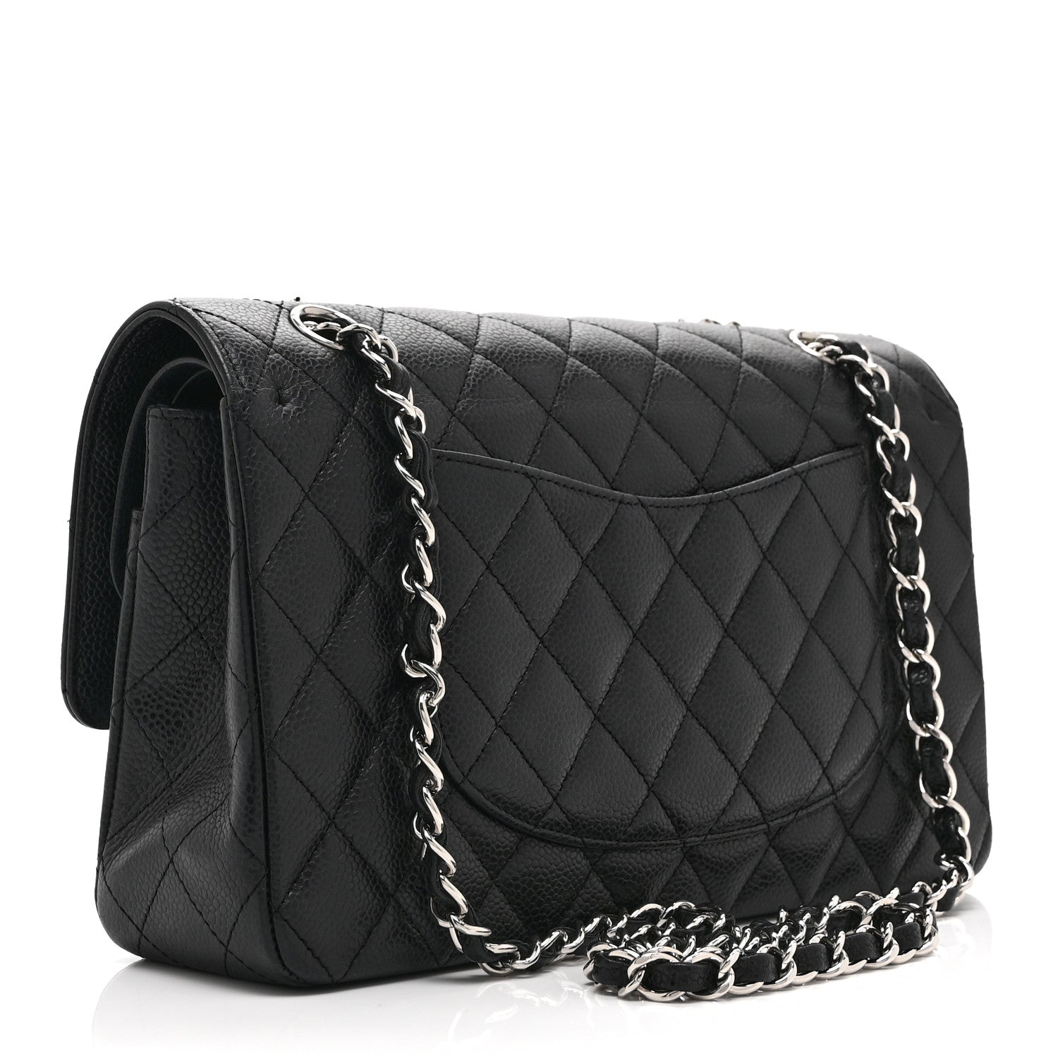 Chanel Caviar Quilted Medium Double Flap Black 3 of 10