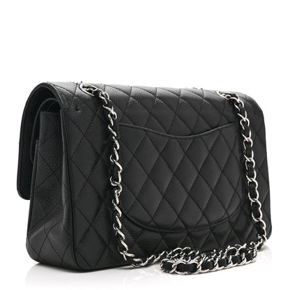 Chanel Caviar Quilted Medium Double Flap Black 3 of 10