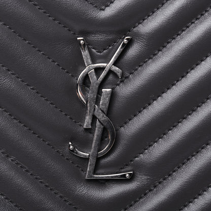 Saint Laurent Calfskin Matelasse Monogram Lou Camera Bag Asphalt 10 of 11