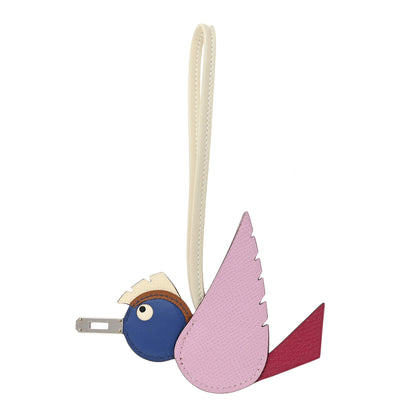 Hermes Epsom Swift Chevre Mysore Birdy Bag Charm Mauve Sylvestre Framboise Bleu Gold Nata Craie 1 of 4
