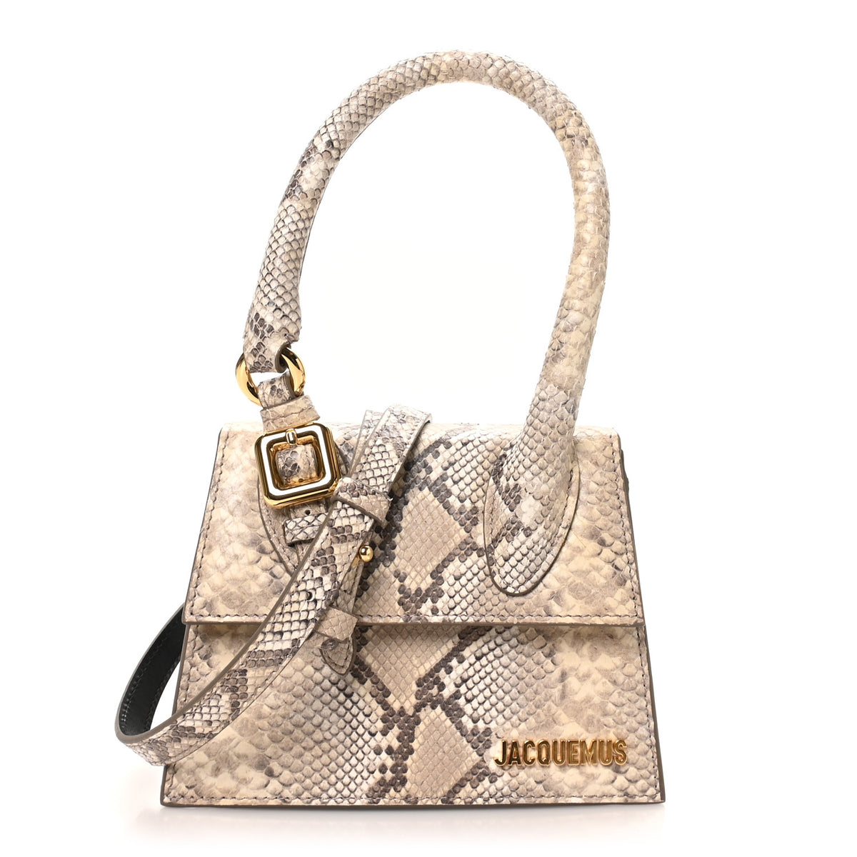 Snakeskin Le Chiquito Boucle Moyen Beige