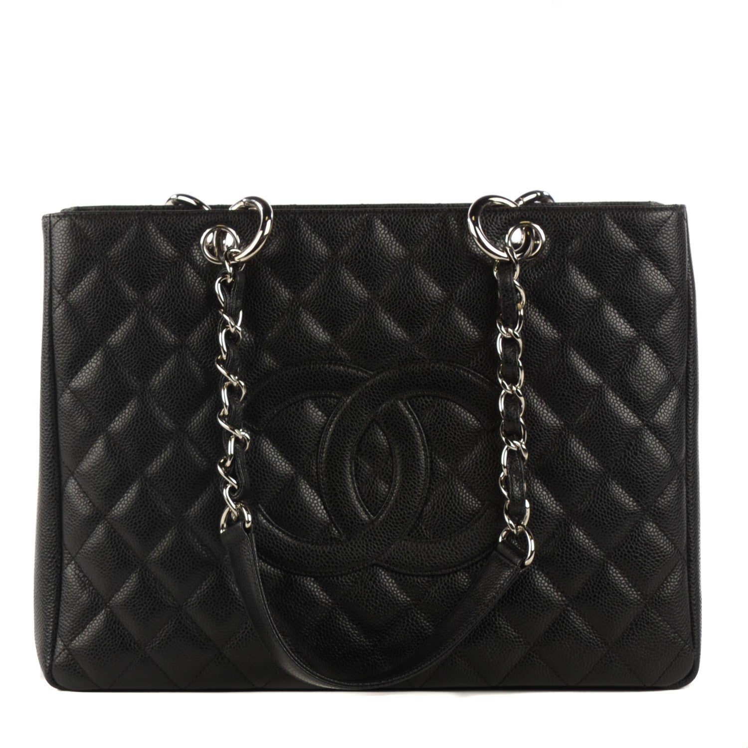 Chanel Caviar Quilted Grand Shopping Tote GST Black 1 of 7