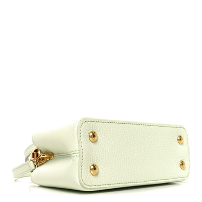 Louis Vuitton Taurillon Karung Mini Capucines Vert D'eau Green 3 of 8