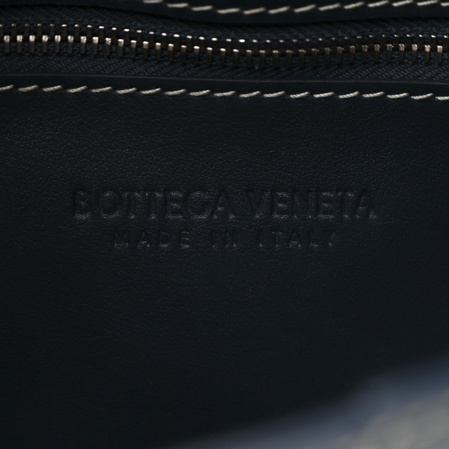 Bottega Veneta Lambskin Maxi Intrecciato Urban Stitch Cassette Crossbody Bag Deep Blue 6 of 10
