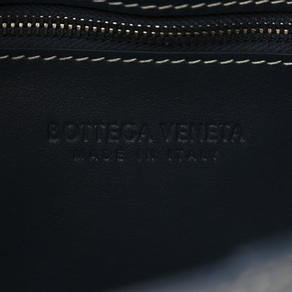 Bottega Veneta Lambskin Maxi Intrecciato Urban Stitch Cassette Crossbody Bag Deep Blue 6 of 10
