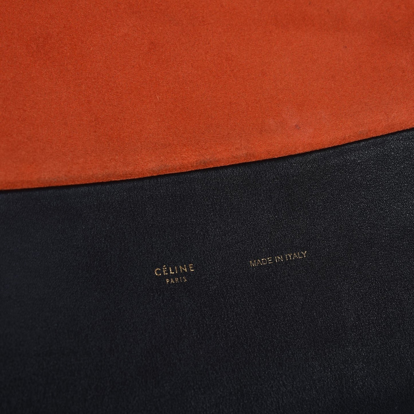 Calfskin Suede All Soft Shoulder Bag Grey Bright Orange Black