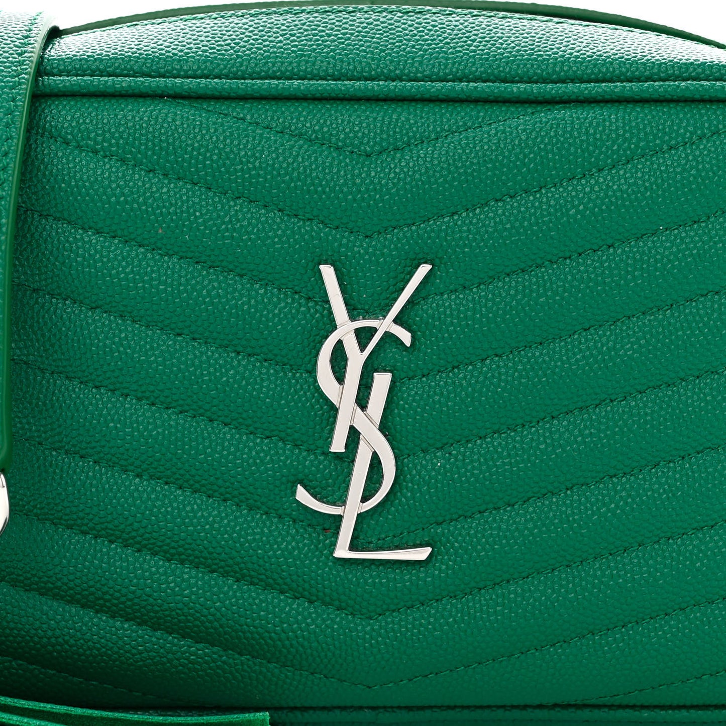 Grain De Poudre Matelasse Monogram Mini Lou Camera Bag Green Field