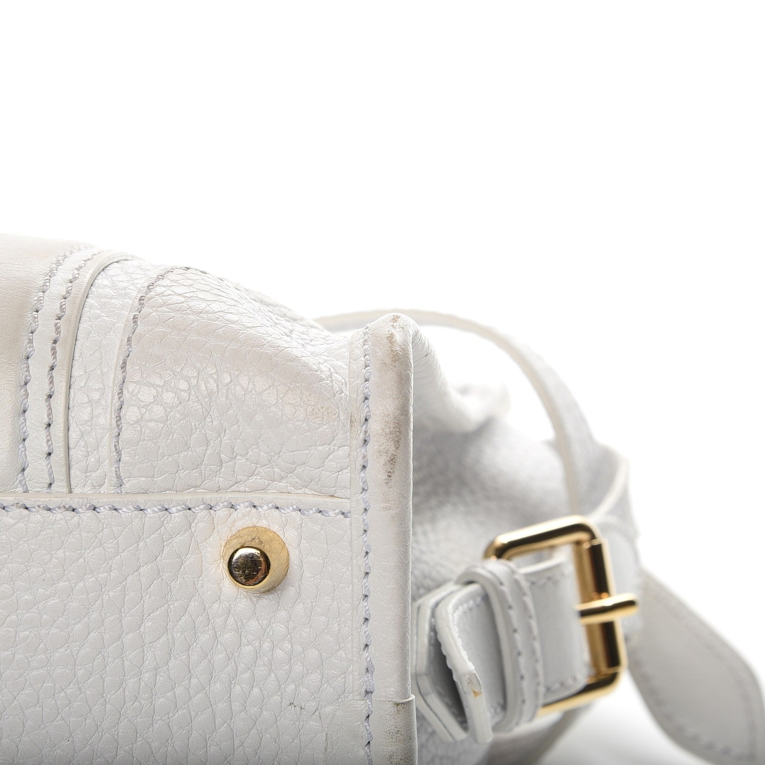 Burberry London Grainy Calfskin Medium Minford Portrait Tote White 6 of 16