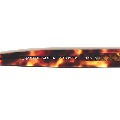 Chanel Acetate Logo Shield Sunglasses 5418-A Tortoise 5 of 8