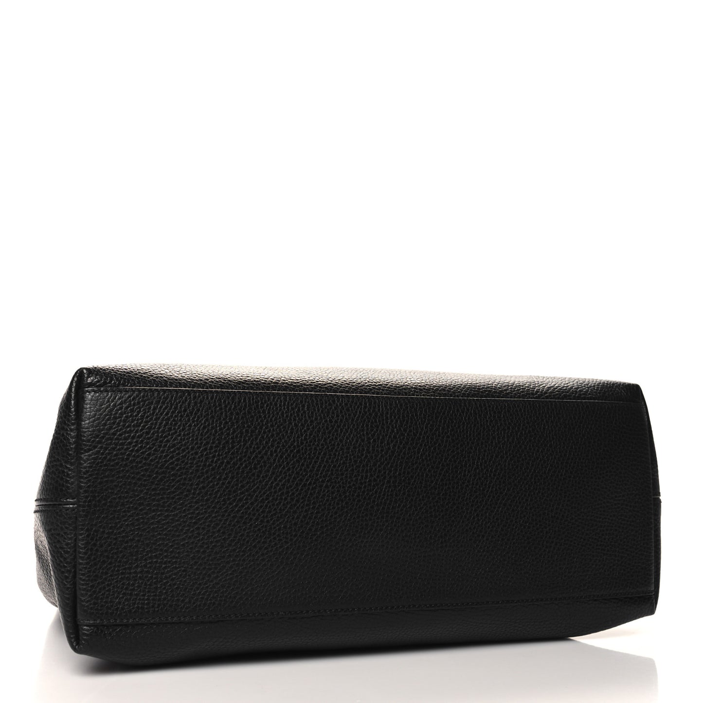 Pebbled Calfskin Medium Soho Chain Shoulder Bag Black