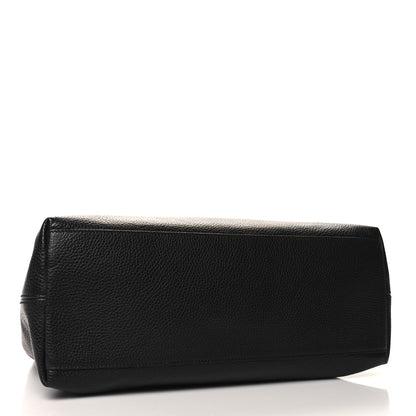 Gucci Pebbled Calfskin Medium Soho Chain Shoulder Bag Black 4 of 10