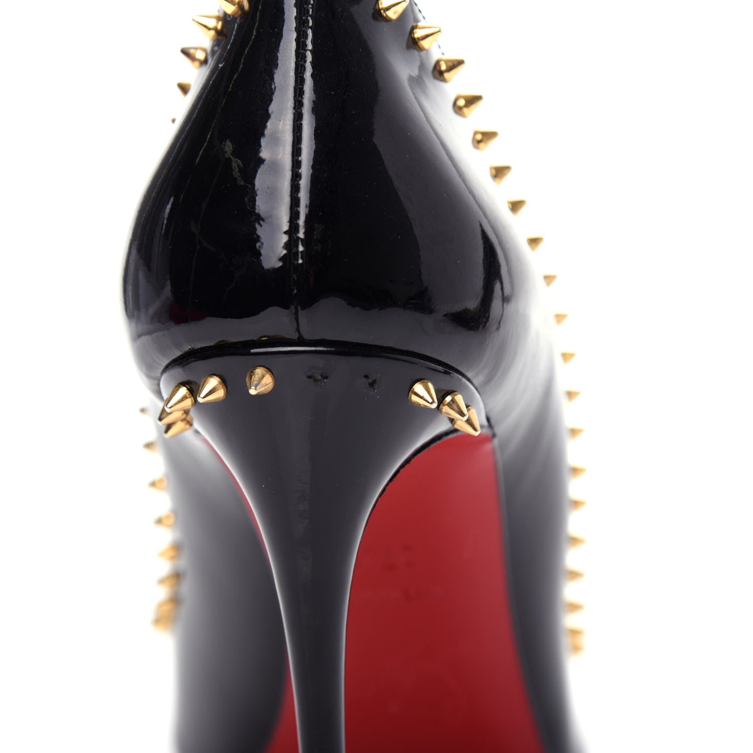 Christian Louboutin Patent Anjalina 100 Pumps 37.5 Black 10 of 12