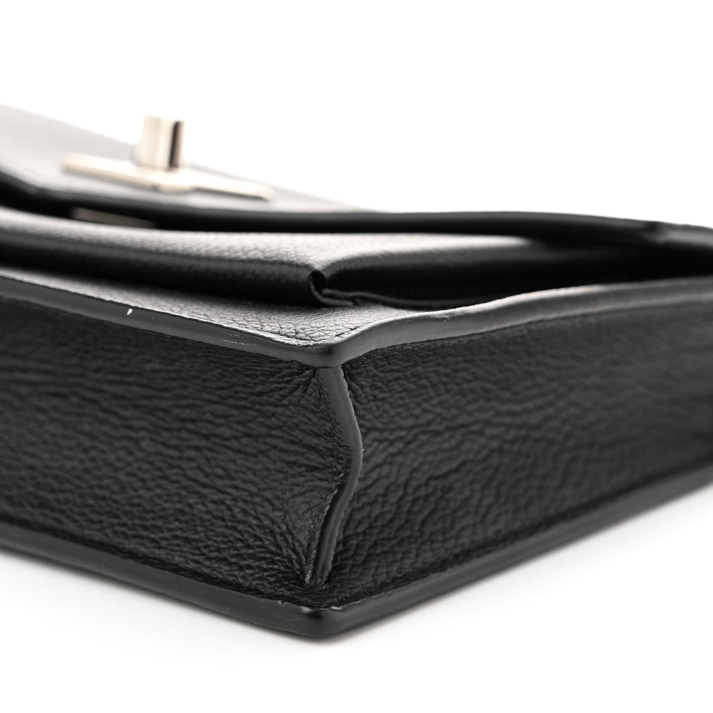 Soft Calfskin My Lockme Chain Pochette Black