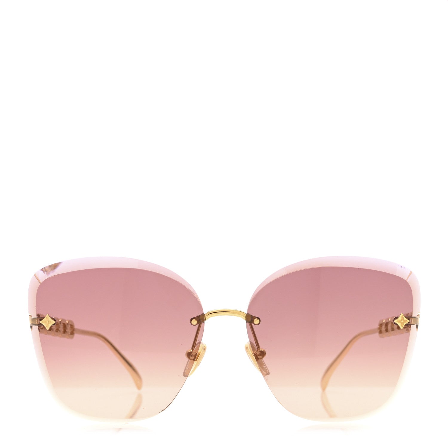 Louis Vuitton Metal My LV Chain Sunglasses Z2682U Gold 3 of 7