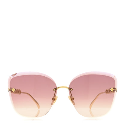 Louis Vuitton Metal My LV Chain Sunglasses Z2682U Gold 3 of 7
