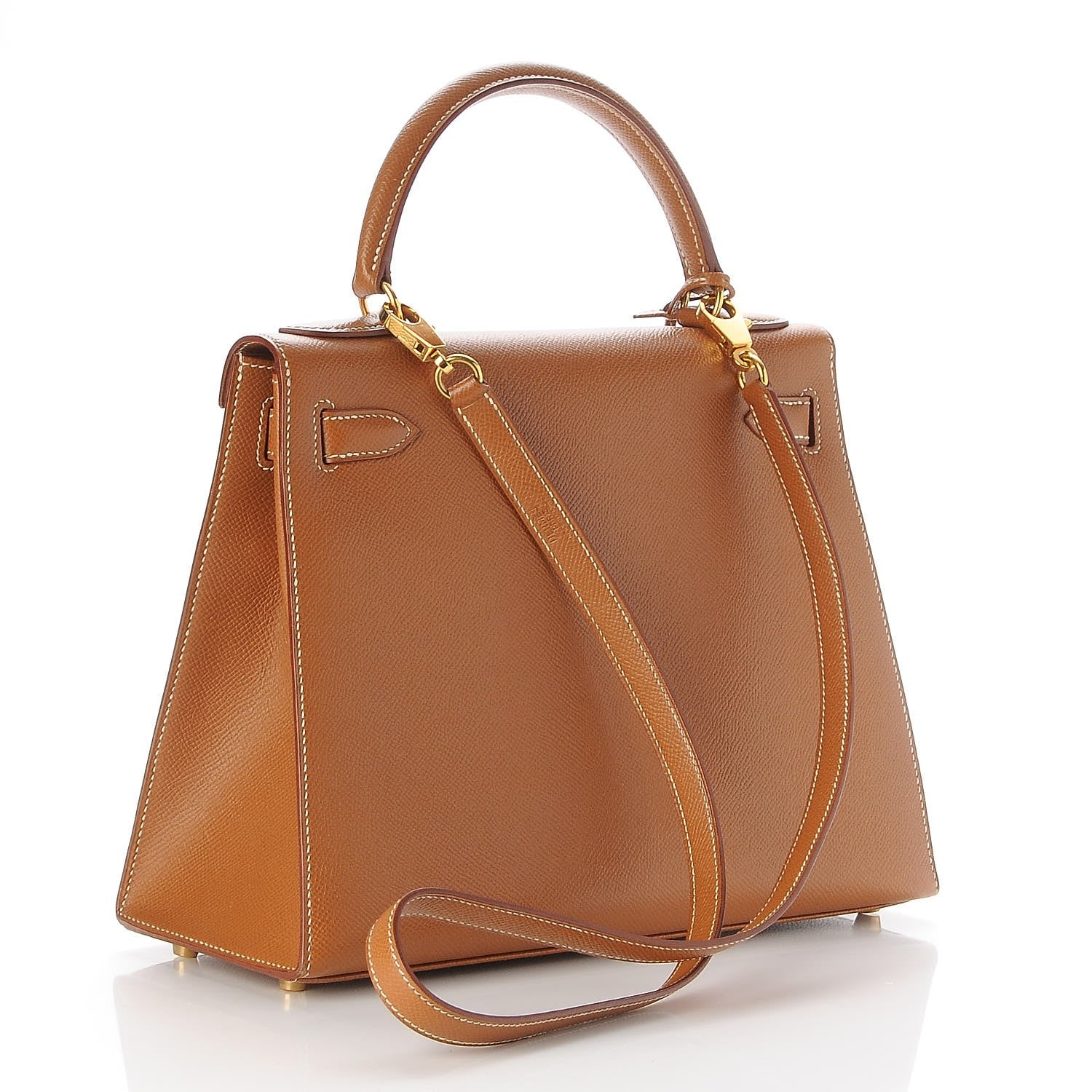 Hermes Courchevel Kelly Sellier 28 Gold 4 of 37