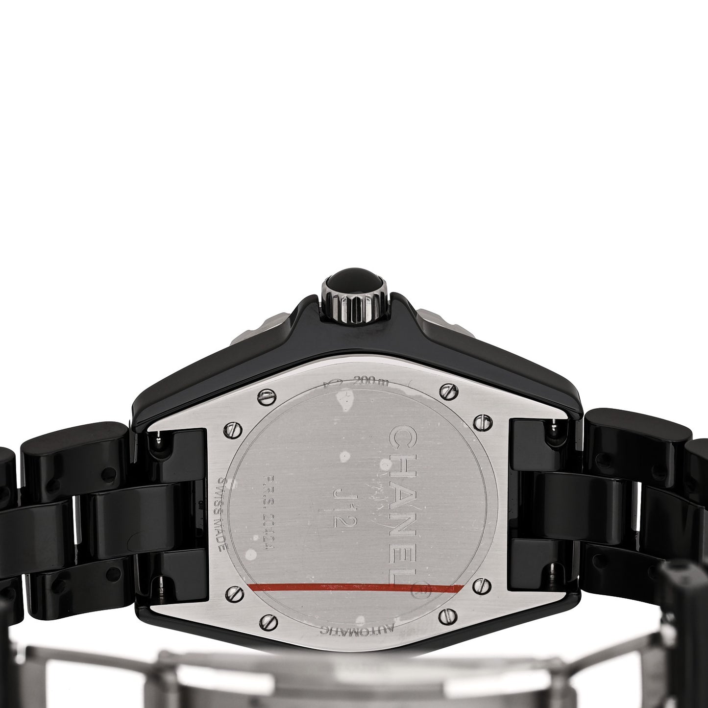 Stainless Steel Ceramic 38mm J12 Phantom Automatic Watch Black