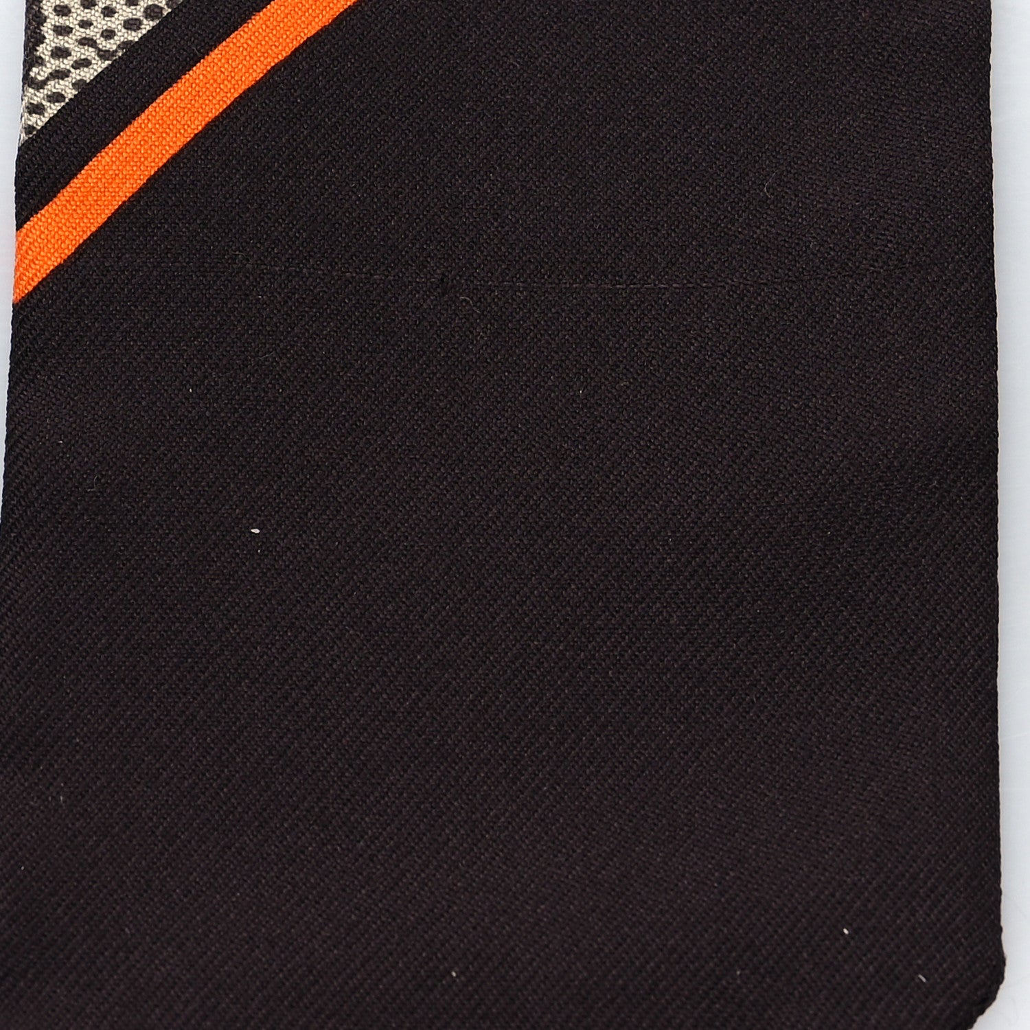 Gucci Silk Twill GG Monogram Gold Horsebity Neck Bow Scarf Brown Orange 4 of 4