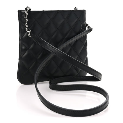 Chanel Lambskin Quilted Uniform Crossbody Bag Black 2 of 10