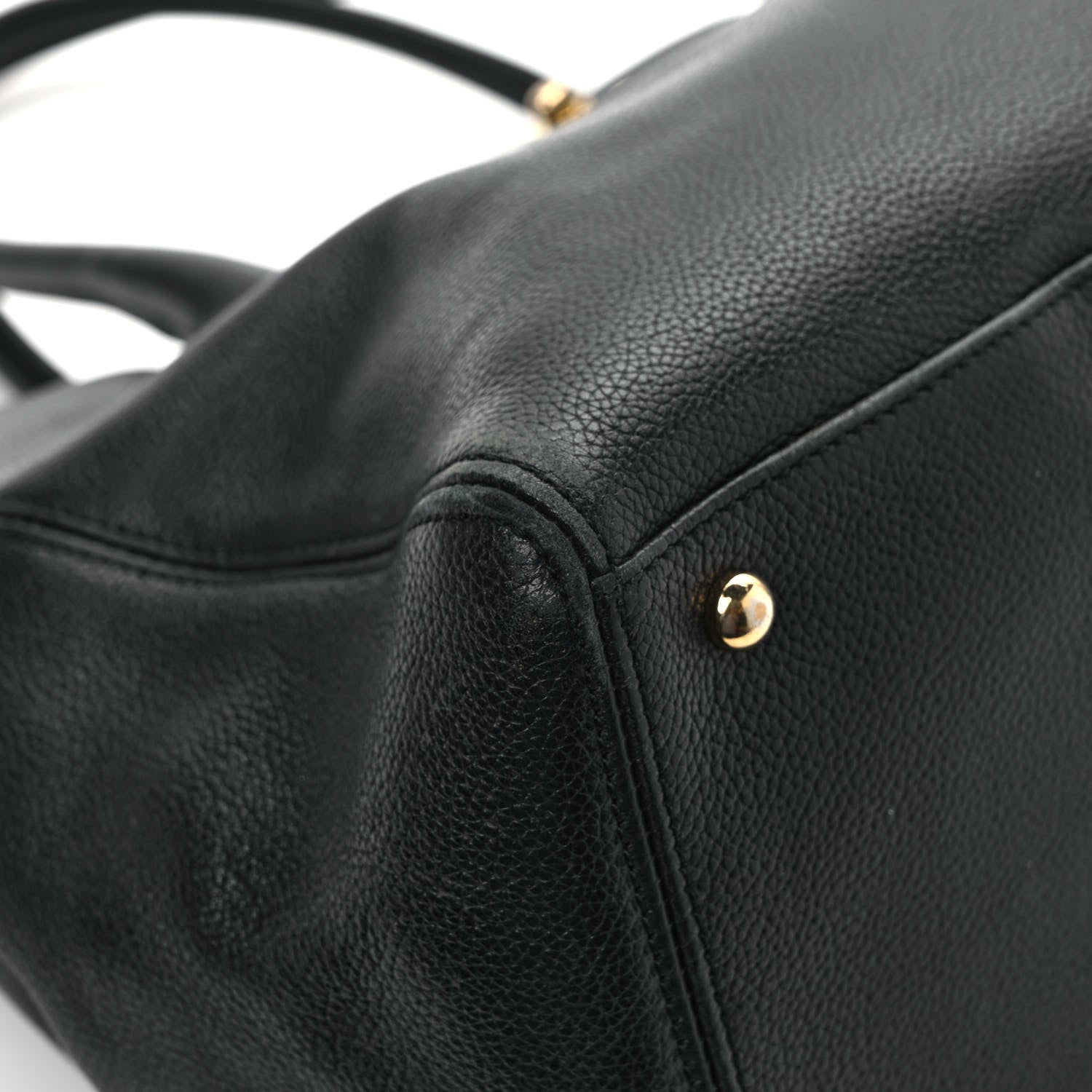 Chanel Calfskin Cerf Executive Shopper Tote Black 10 of 12