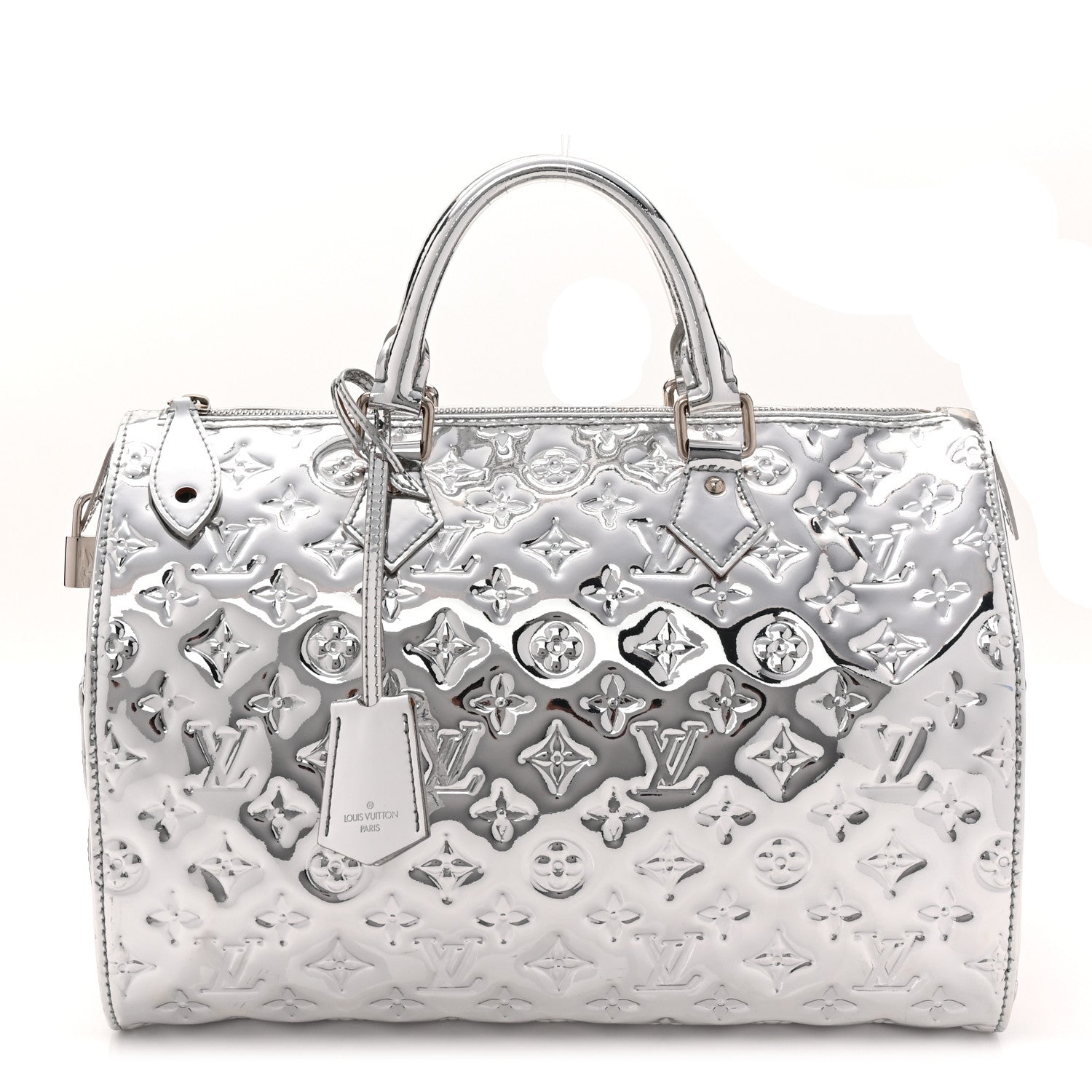 Louis Vuitton Monogram Miroir Speedy 30 Silver 1 of 11