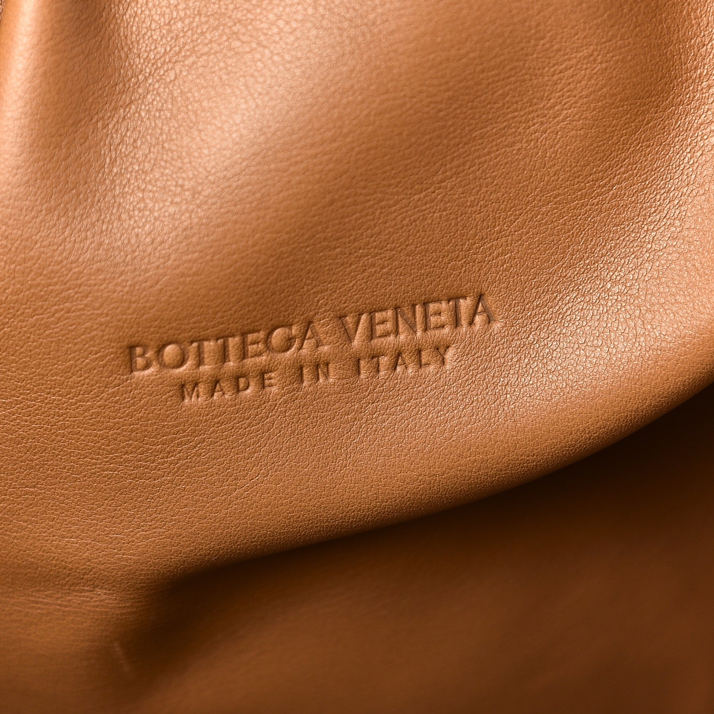 Smooth Butter Calf The Pouch Oversized Clutch Cammello