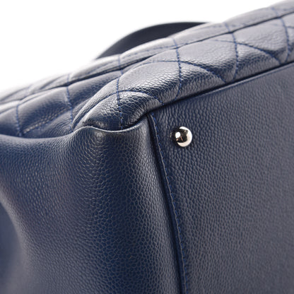 Chanel Caviar Quilted XL Grand Shopping Tote GST Navy Blue 17 of 18