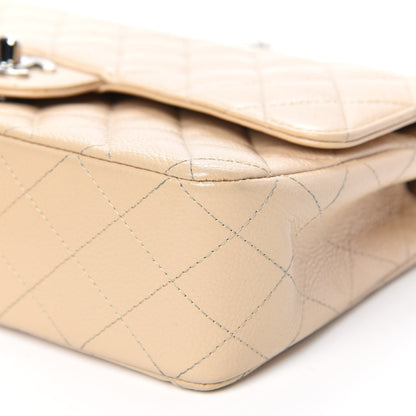 Chanel Caviar Quilted Medium Double Flap Beige 9 of 16