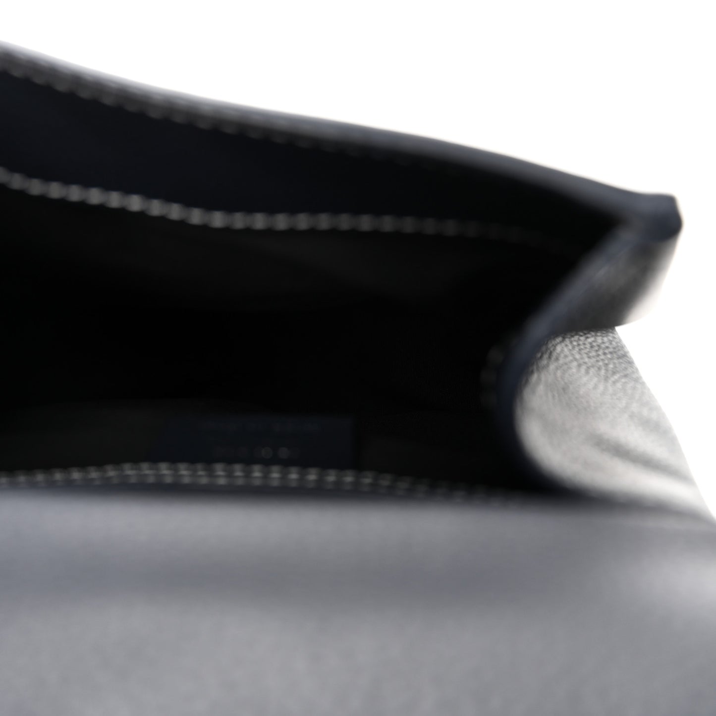 Grained Calfskin Mini Gallop Sling Bag Navy Blue