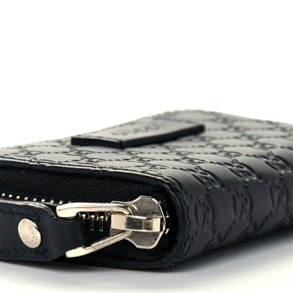 Gucci Microguccissima Zip Around Card Case Black 8 of 9
