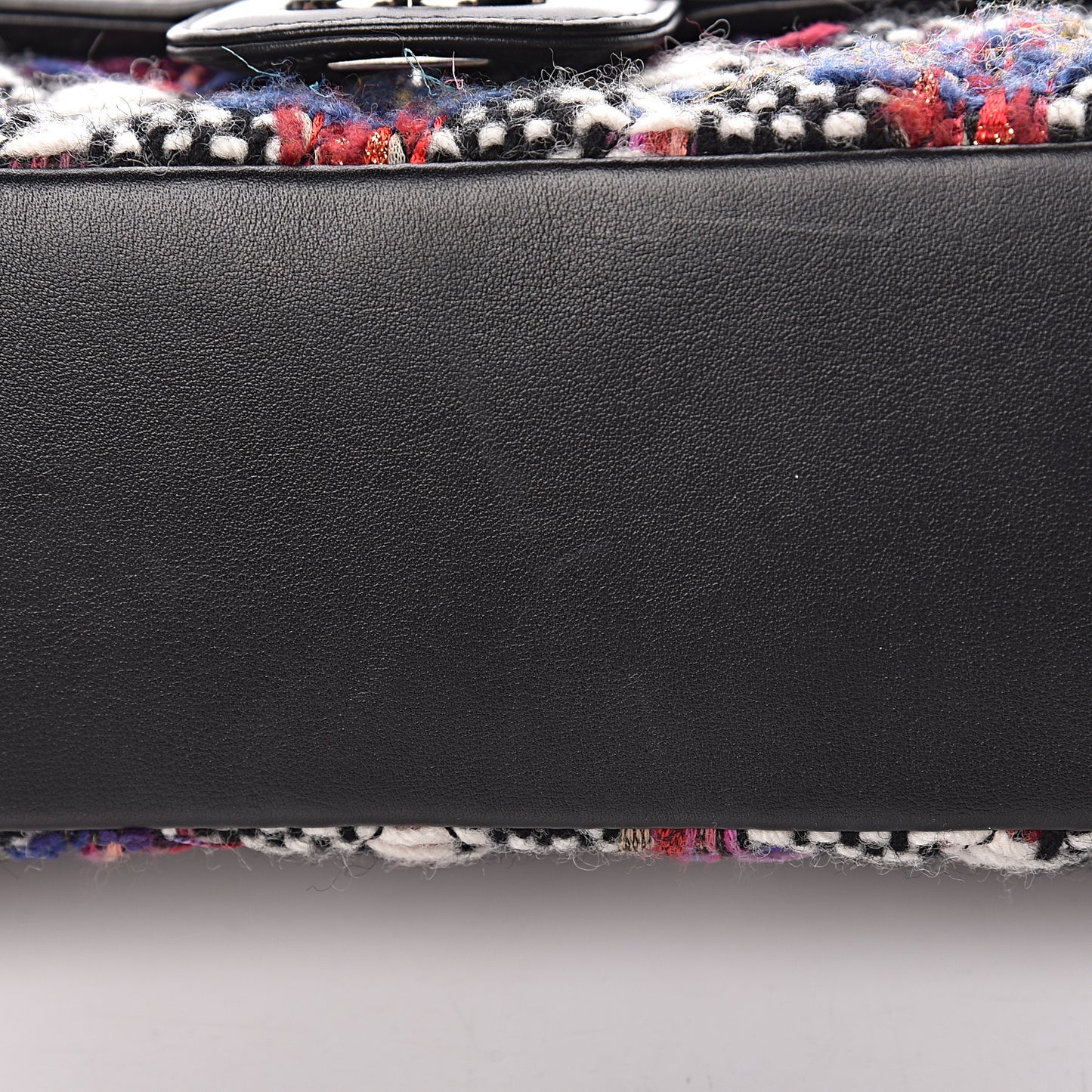 Tweed Quilted Calfskin Coco Corset Flap Multicolor