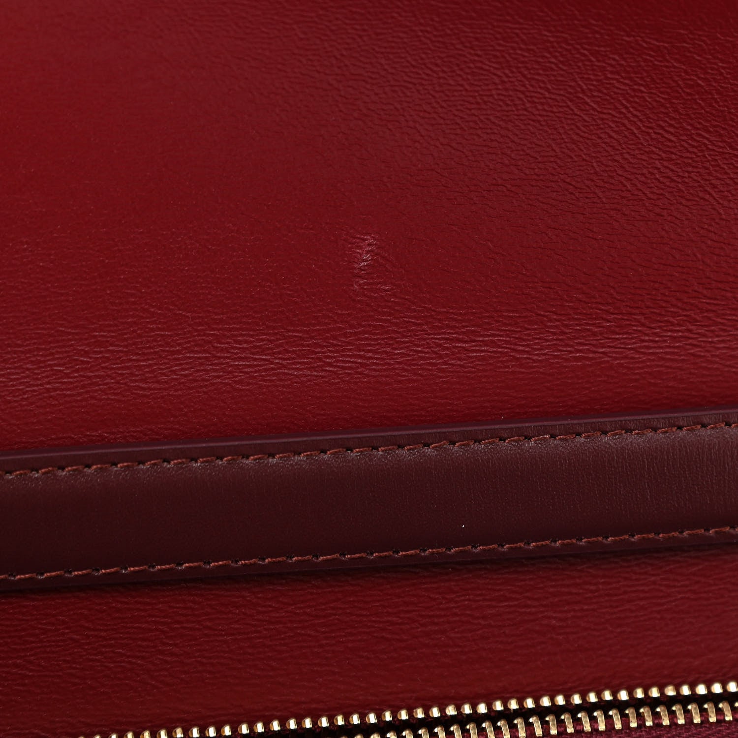 Celine Box Calfskin Medium Classic Box Flap Bag Burgundy 11 of 12