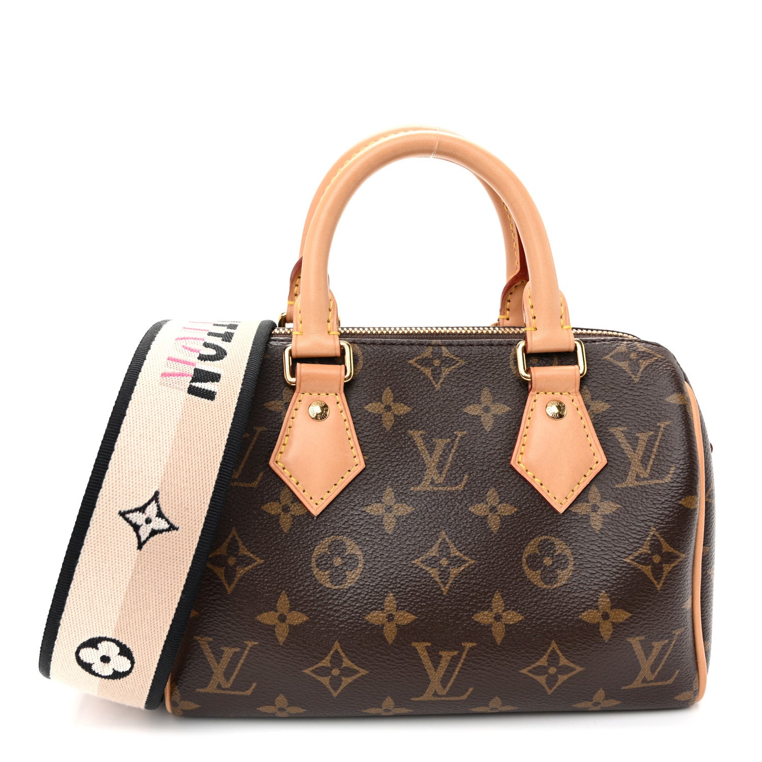Louis Vuitton Monogram Speedy Bandouliere 20 Black 1 of 9