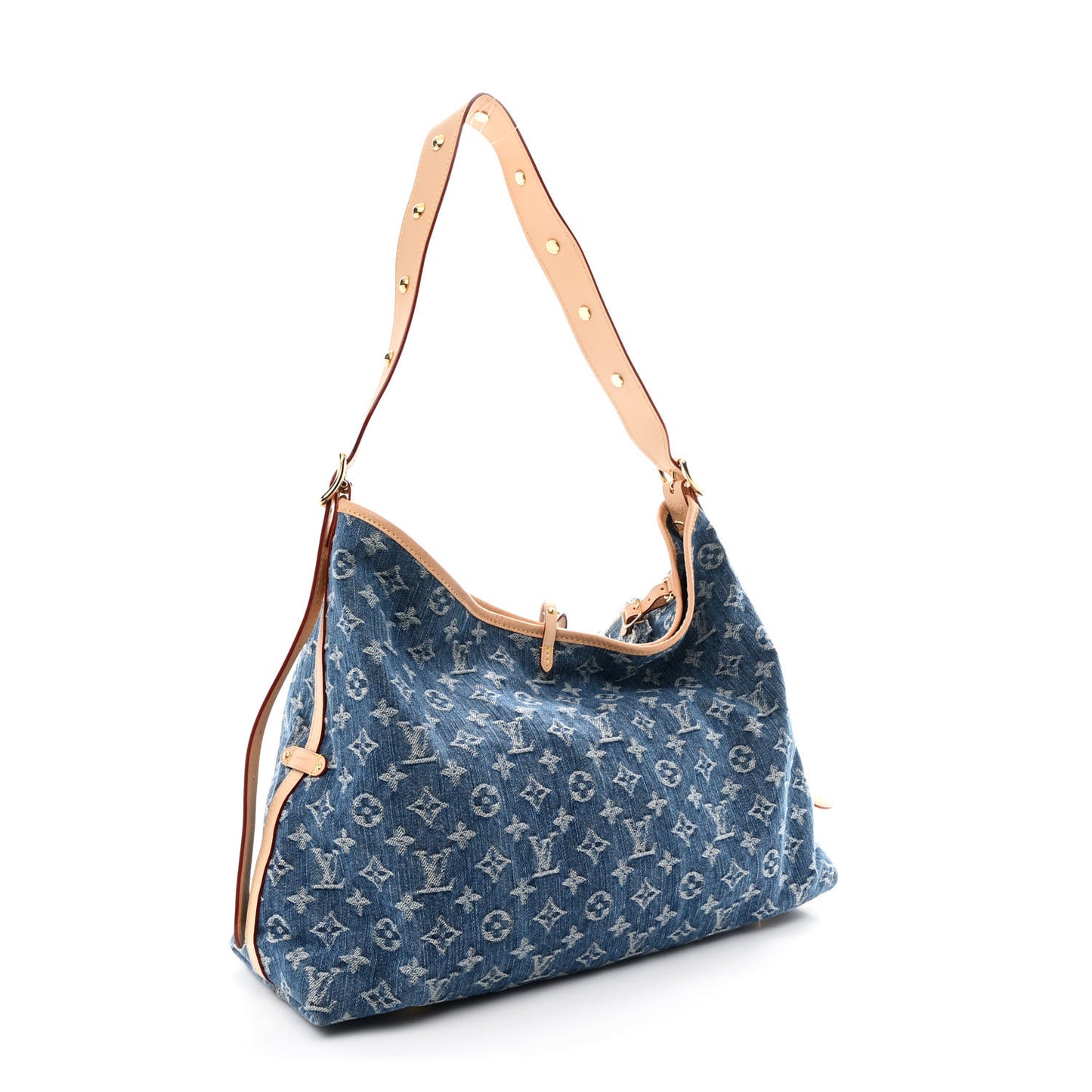 Monogram Denim CarryAll MM Blue