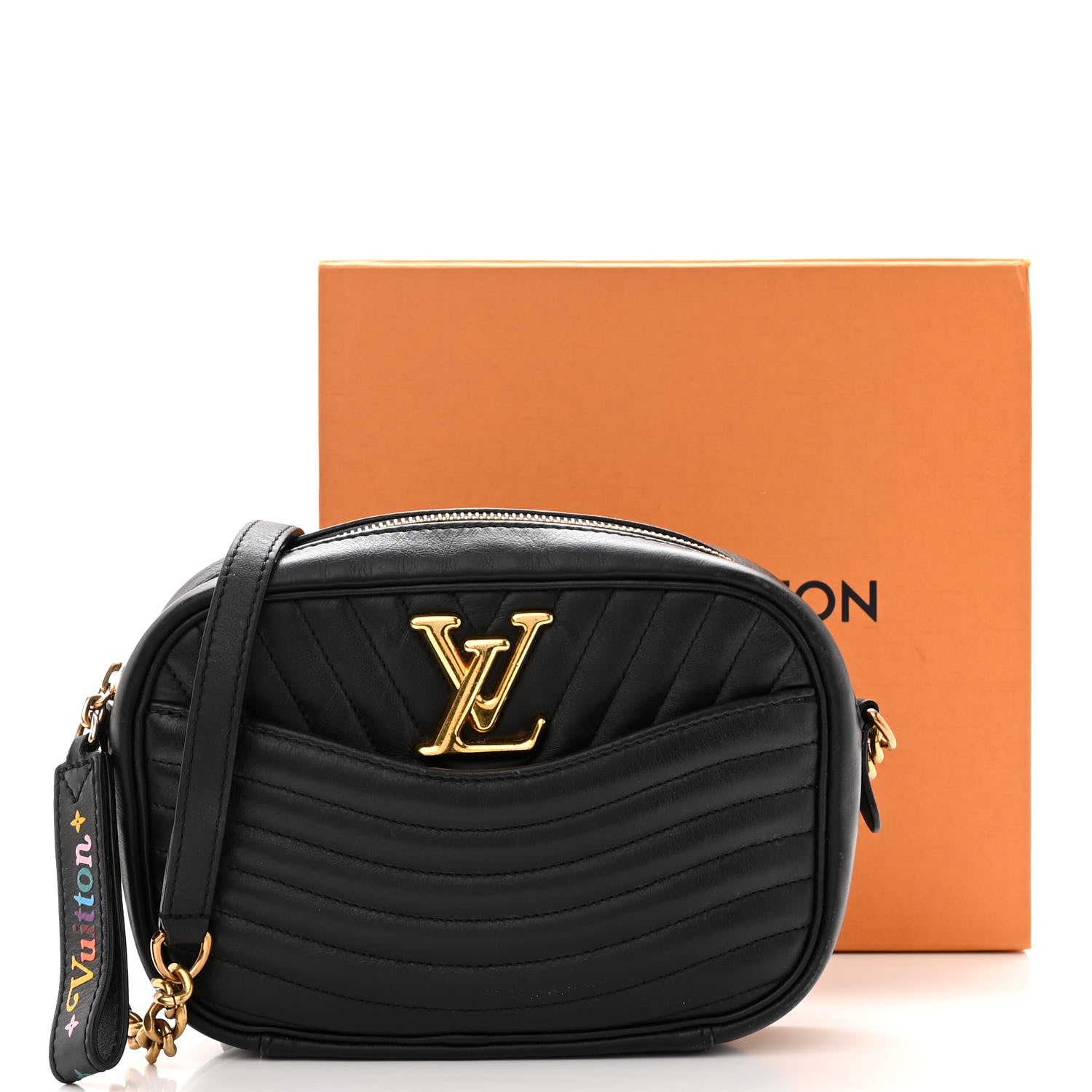 Louis Vuitton Calfskin New Wave Camera Bag Black 10 of 10